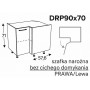 Kam Mono P4 DRP90 x 70 Szafka dolna narożna dwudrzwiowa 90cm x 70cm