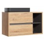 Devon Zestaw mebli łazienkowych 100cm Dąb Shetland / Grafit