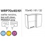Kam Mono P4 WRP70x40/61 Szafka narożna wisząca dwudrzwiowa 70cm x 40cm