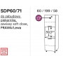 Kam Mono K2 SDP60/71 Szafka do zabudowy piekarnika 60cm