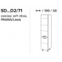 Kam Mono K2 SD50D2/71 Szafka wysoka - Słupek z półkami 50cm