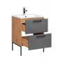 MADERA GREY 820 Szafka pod umywalkę 2S - 60cm COMAD