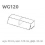 WG 120 Briks - Szafka modułowa Layman