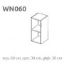 WNO 60 Briks - Szafka modułowa Layman
