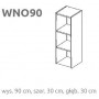 WNO 90 Briks - Szafka modułowa Layman