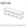 WZO 120 Briks - Szafka modułowa Layman