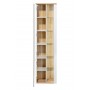 BAHAMA WHITE 854 Szafka łazienkowa z umywalką 120 cm w kolorze Biały połysk / Dąb Wotan