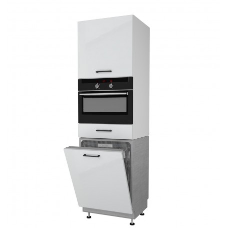 Kam MONO P4 NWPKD60.1SS/61 Szafka nad zmywarkę lub pralkę 60 cm - zabudowa piekarnika kompaktowego