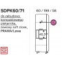 Kam Mono P4 SDPK60/71 Słupek do zabudowy piekarnika kompaktowego 60cm