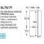 Kam Mono P4 SL75/71 Szafka do zabudowy lodówki - szerokość 75cm