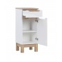 BALI WHITE 810 Szafka niska z szufladą 1D 1S - 35cm