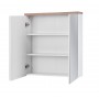 BALI WHITE 840 Szafka łazienkowa z lustrem 2D - 60cm