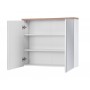 BALI WHITE 841 Szafka łazienkowa z lustrem 2D - 80cm