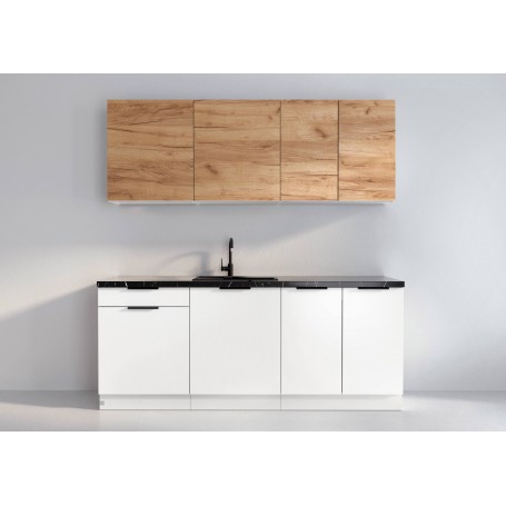 KAM SET W200/71+D200 Z6 BIAŁY PLATYNOWY-Dąb Złoty