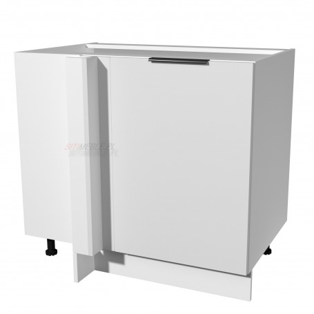 Kam Set DRP110/65 Szafka dolna narożna 110x65cm Biały Platynowy