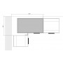 Kam Set DRP 110/65 Szafka kuchenna dolna narożna 110cm x 65cm