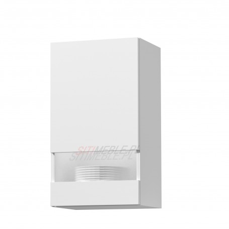 Kam Set Ww 40.1/71 Witryna wisząca 40cm Biały platynowy