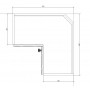 Lora WNPP 60/60/72 Szafka wisząca narożna 60cm x 60cm