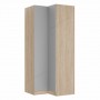 SN2 100/2357 Szafa narożna - Korpus: Dąb Olejowany / Front: Szary Mat