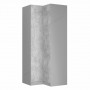 SN2 100/2357 Szafa narożna - Korpus: Szary Mat / Front: Beton Jasny Atelier