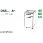 Kam Mono P2 DSS50.1/1 Szafka jednodrzwiowa z szufladą 50cm