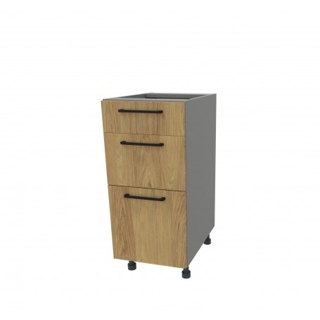 Kam Mono P2 DSS 35/3 Szafka dolna z trzema szufladami metalbox