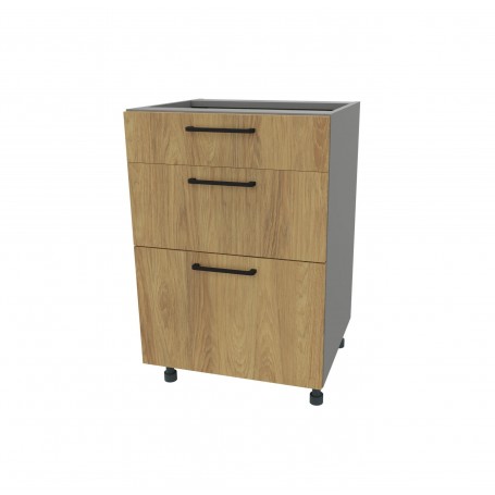 Kam Mono P2 DSS 50/3 Szafka dolna z trzema szufladami metalbox