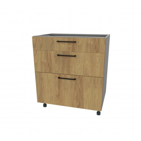 Kam Mono P2 DSS 70/3 Szafka dolna z trzema szufladami metalbox