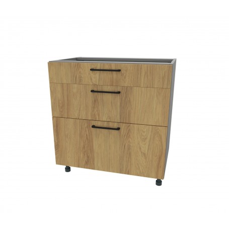 Kam Mono P2 DSS 75/3 Szafka dolna z trzema szufladami metalbox