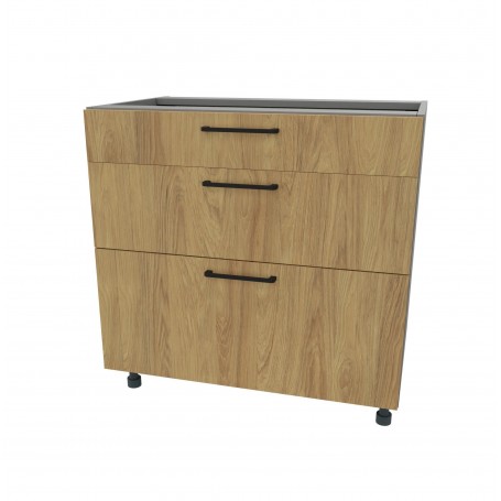 Kam Mono P2 DSS 80/3 Szafka dolna z trzema szufladami metalbox