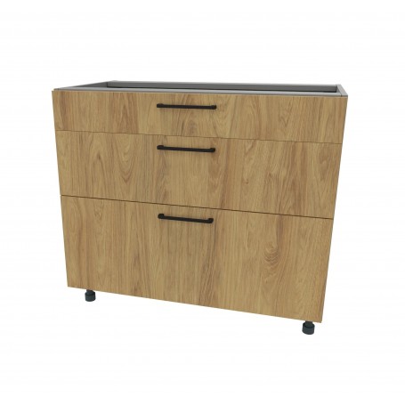 Kam Mono P2 DSS 90/3 Szafka dolna z trzema szufladami metalbox