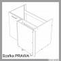 Kam Mono P2 DRZ 100x70 Szafka zlewowa narożna 100cm x 70cm Prawa / Lewa