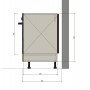 Kam Mono P2 DP45 Szafka do zabudowy piekarnika 45cm