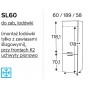 Kam Mono P2 SL60 Słupek - Szafka do zabudowy lodówki 60cm