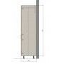 Kam Mono P2 SL60 Słupek - Szafka do zabudowy lodówki 60cm