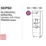 Kam Mono P2 SDP60 Szafka do zabudowy piekarnika - Słupek AGD 60cm