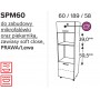 Kam Mono P2 SPM60 Słupek do zabudowy piekarnika i mikrofali 60cm