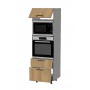 Kam Mono P2 SPM60SS2 Szafka wysoka - Słupek z dwiema szufladami do zabudowy piekarnika i mikrofali 60cm