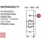 Kam Mono P2 SDPK60SS2/71 Szafka z dwiema szufladami do zabudowy piekarnika kompaktowego 60cm