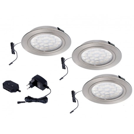 LED ROUND 3 x 2W Oświetlenie wpuszczane w wieniec - Barwa światła Ciepła