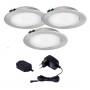 LED ROTONDO 3x3,8W Srebrny Oświetlenie kuchenne zestaw oświetlenia trzypunktowego