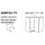 Kam Mono P2 WRP65/71 Szafka wisząca narożna 65cm x 65cm