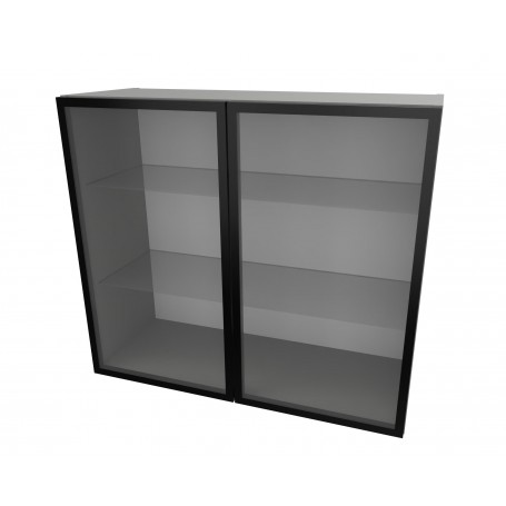 Kam Mono P2 WWAR80/71 Szafka wisząca z aluminiową witryną Czarną lub Złotą 80cm