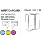 Kam Mono P2 WRP70x40/90 Szafka wisząca narożna 70cm x 40cm