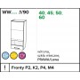 Kam Mono P2 WW40.1/90 Witryna wisząca jednodrzwiowa 40cm