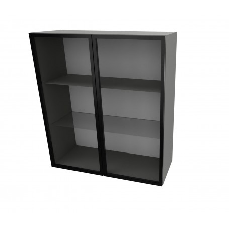 Kam Mono  WWAR80/90 Szafka wisząca z aluminiową witryną Czarną lub Złotą 80cm