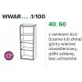 Kam Mono WWAR60.1/100 Szafka wisząca z aluminiową witryną Czarną lub Złotą 60cm