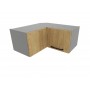 Kam Mono P2 WRP65/29 Szafka wisząca narożna niska 65cm x 65cm prawa