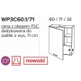 Kam Mono P2 WP3B60.1/71 Szafka z okapem podszafkowym 60cm