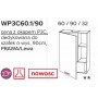 Kam Mono P2 WP3B60.1/90 Szafka z okapem podszafkowym 60cm